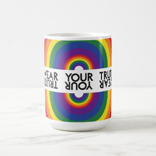 Mug Arc-en-ciel minimaliste Moderne Déclaration coloré