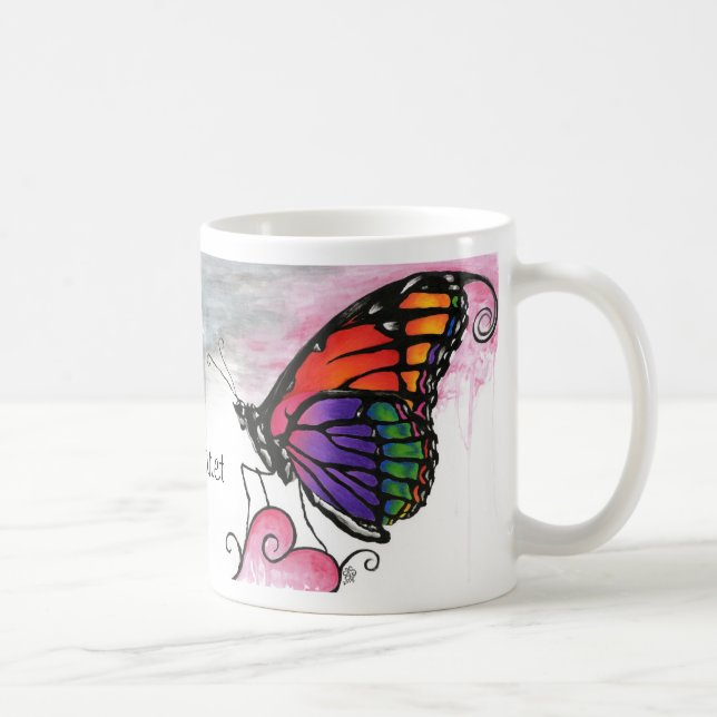 Mug Arc en ciel Monarque papillon Imaginaire original  (Droite)