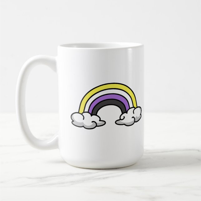 Mug Arc-en-ciel Non-binaire Mignon (Gauche)