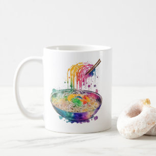 Mug Arc-en-ciel nouilles Ramen et baguettes