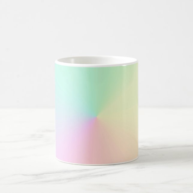 Mug Arc-en-ciel ombre à dégradé muet (Centre)