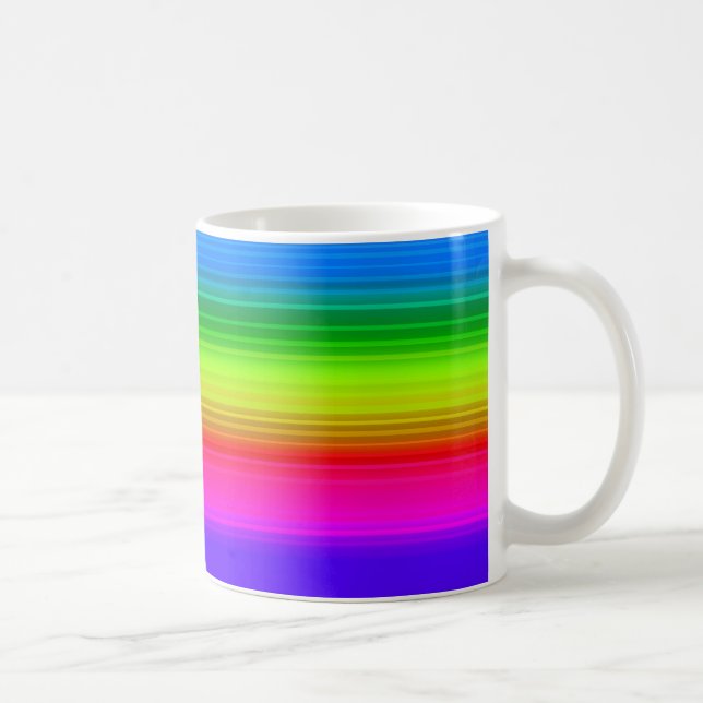 Mug Arc-en-ciel rayé (Droite)