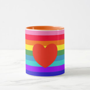 Mug Arc-en-ciel rayures Musique
