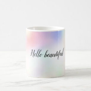Mug Arc-en-ciel rose de l'Unicorne pourpre