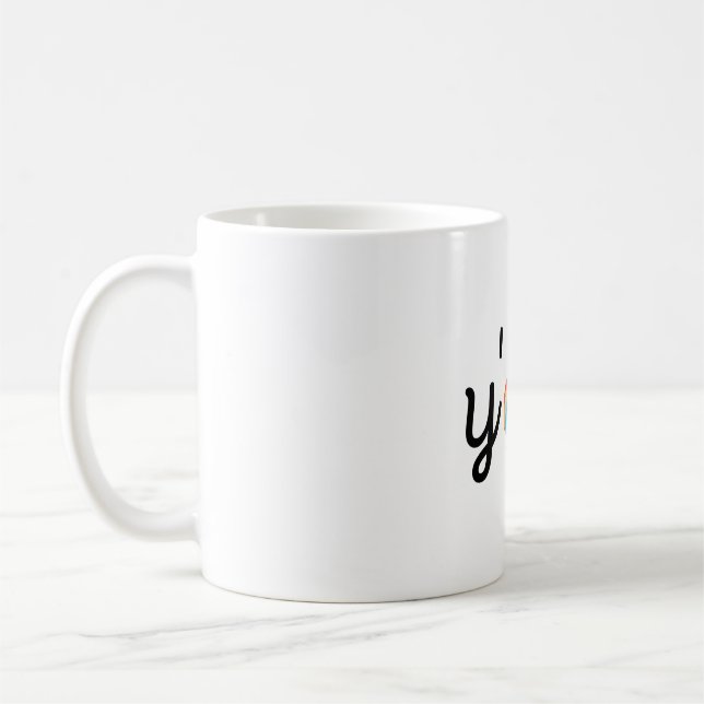 Mug arc-en-ciel vous tous texte (Gauche)