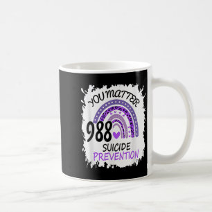 Mug Arc en ciel You 988 Prévention du suicide Ruban co