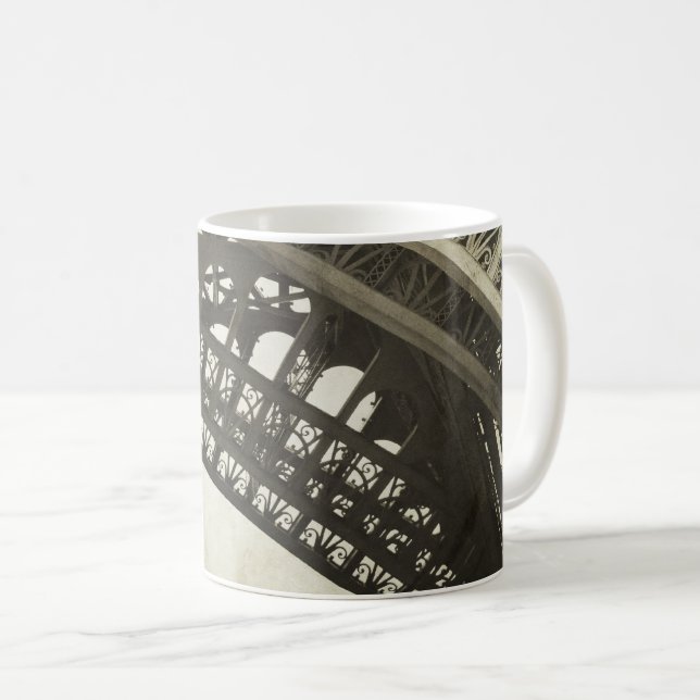 Mug Arc Tour Paris Vintage Sepia Eiffel (Devant droit)