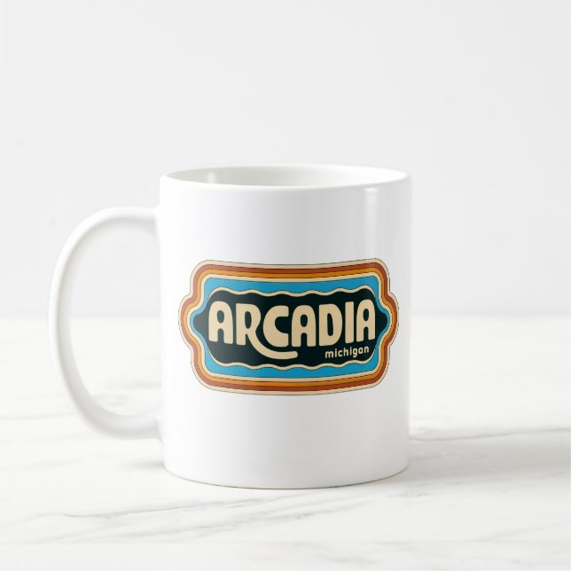 Mug Arcadia les années 70 Retro Michigan Vintage (Gauche)