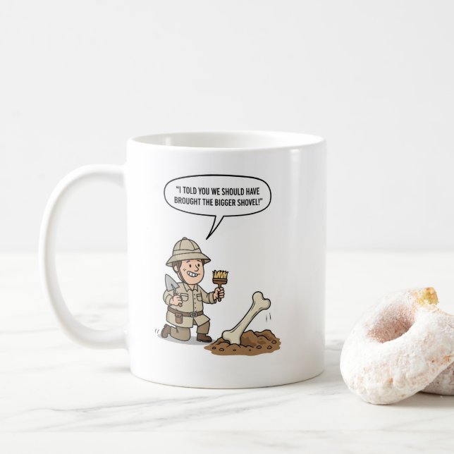 Mug Archaeologist Explorer Spirit – Ancient Discovery  (Avec donut)