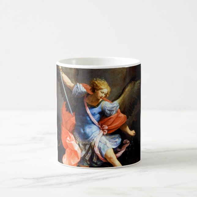 Mug Archangel Michael piétine Satan, Guido Reni (Centre)