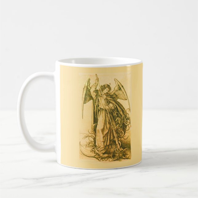 Mug Archangel Michael Slay Devil Or Vintage (Gauche)