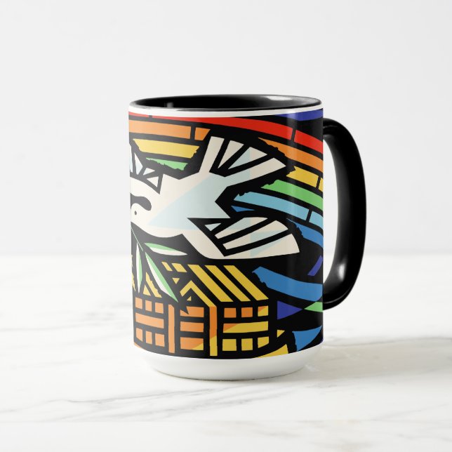 Mug Arche de Noé, Arc-en-ciel, Dove (Devant droit)