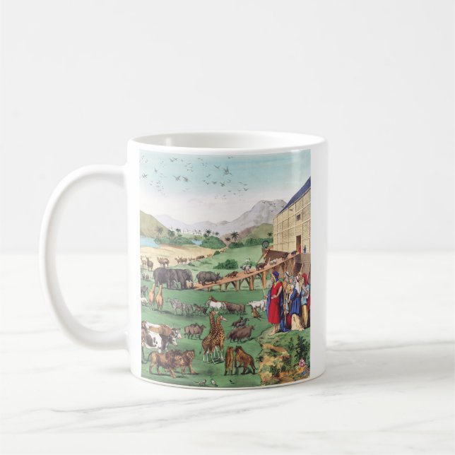 Mug Arche de Noé avec des animaux (Gauche)