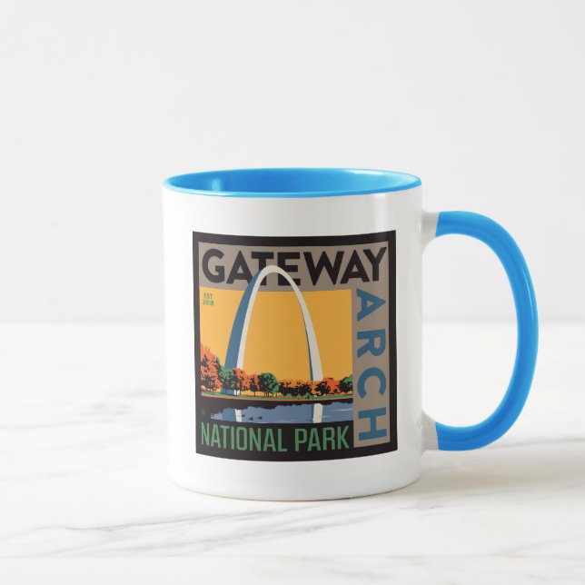 Mug Arche de passerelle | St. Louis, Missouri (Droite)