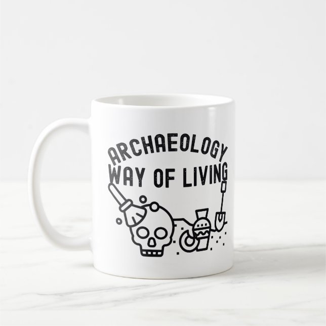 Mug Archéologie - Mode de vie, Archéologie Dire (Gauche)