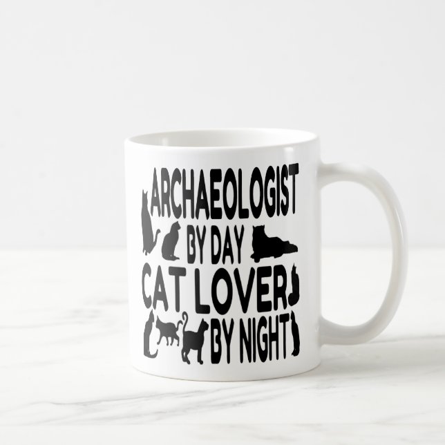 Mug Archéologue Amoureux des chats (Droite)