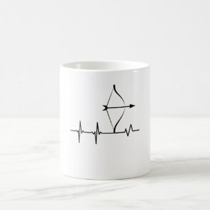Mug Archer à pulse à battement de coeur à l'arc et 