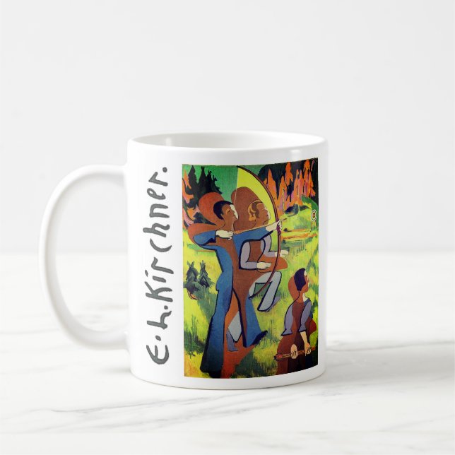 Mug Archers (1935-1937) par Ernst Ludwig Kirchner (Gauche)