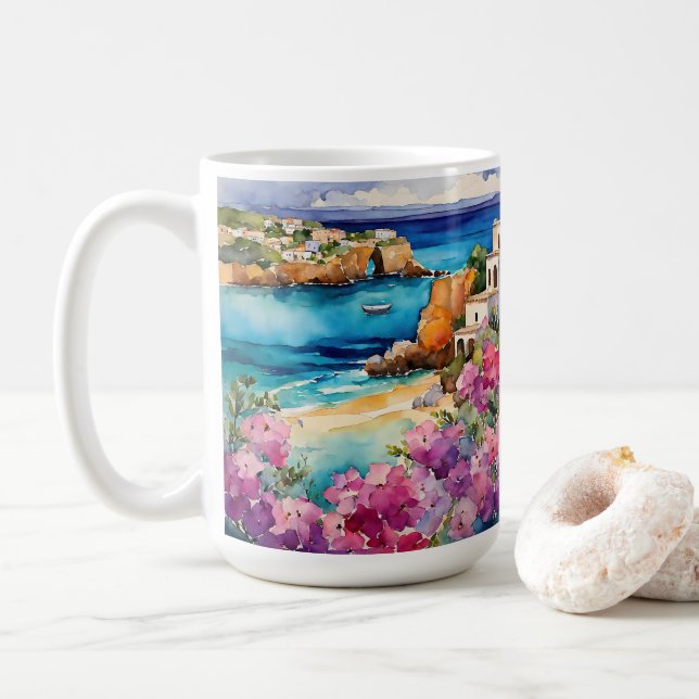 Mug "Arches Au Bord De La Mer" (Avec donut)