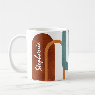 Mug Arches modernes personnalisées en terre cuite