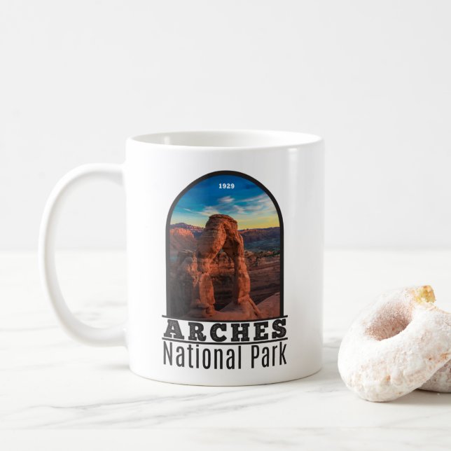 Mug Arches Parc National Delicate Arc Vintage (Avec donut)
