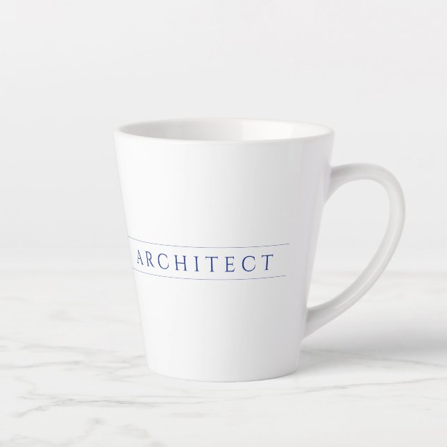 Mug ARCHITECT Latte / Bleu marine (Droite)