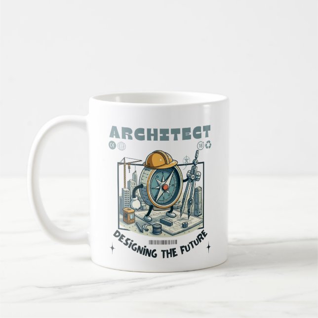 Mug Architecte concevant le futur (Gauche)