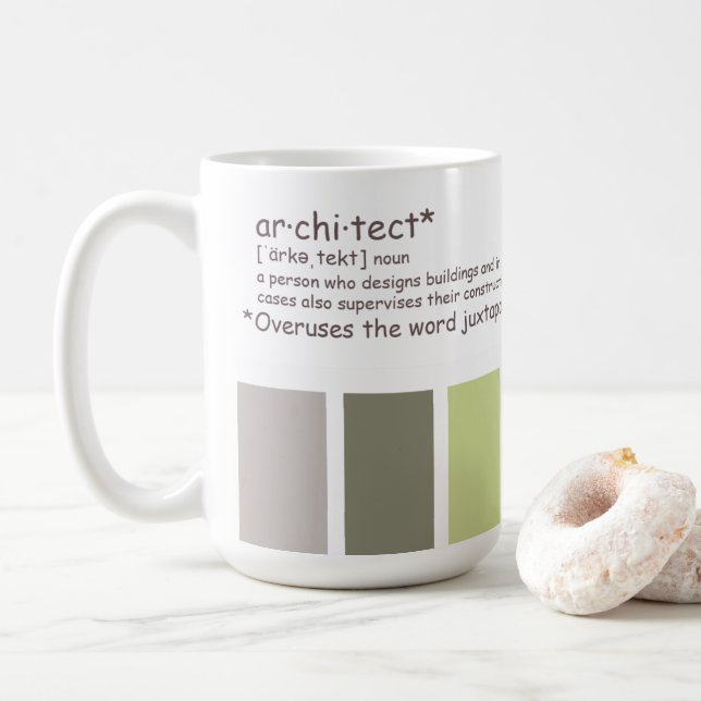 Mug Architecte. Excès de juxtaposition (Avec donut)