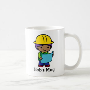Mug Architecte Ingénieur Entrepreneur avec casque dur 