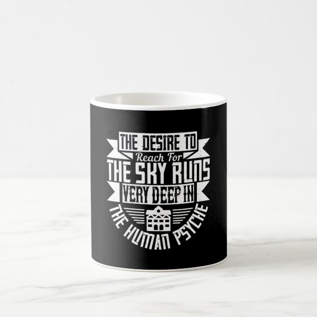 Mug Architecte - Le désir d'atteindre le ciel (Centre)