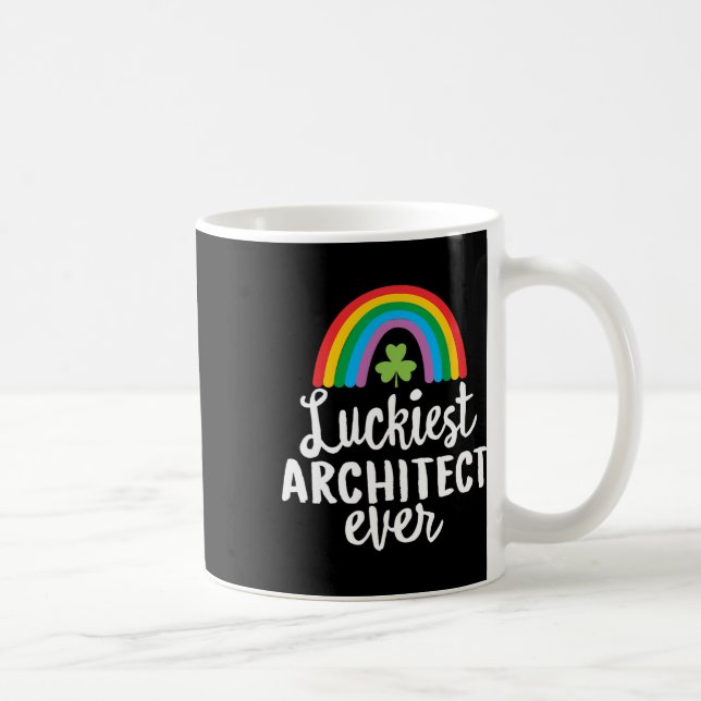 Mug Architecte le plus chanceux Saint Patrick jour trè (Droite)