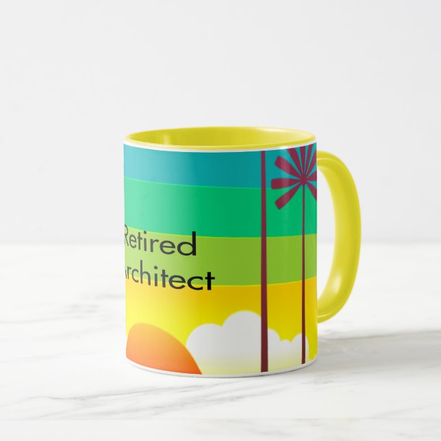 Mug Architecte retraité (Devant droit)