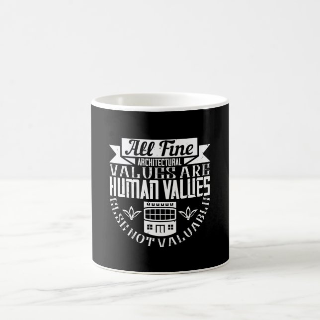 Mug Architecte - Toutes les belles valeurs architectur (Centre)