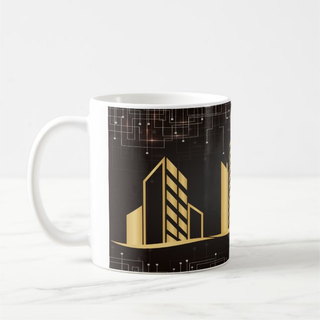 Mug Architecture d'or (Gauche)