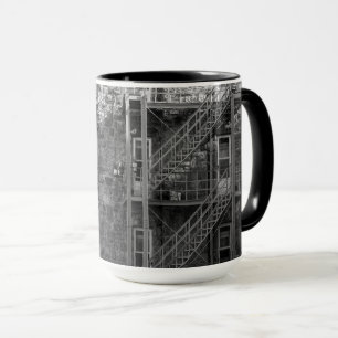 Mug Architecture en pierre noire et blanche