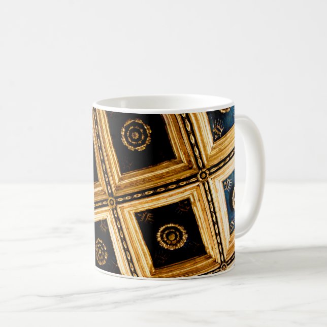 Mug Architecture noire et or (Devant droit)