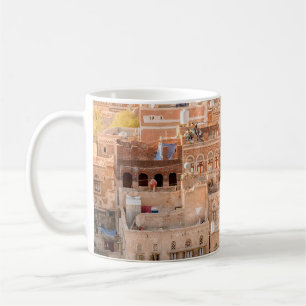 Mug Architecture of the Old Town of Sana'a, Yemen. UNE