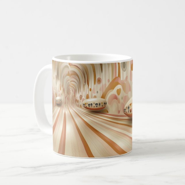 Mug Architecture spatiale futuriste, mélangeant des fo (Devant gauche)
