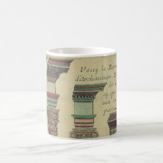 Mug Architecture Vintage, les 5 Ordres Architecturaux