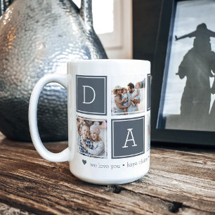 Mug Ardoise Collage de colorbloc photo Custom Daddy