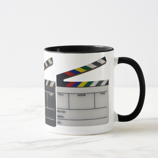 Mug Ardoise de cinéaste de film de bardeau (Droite)