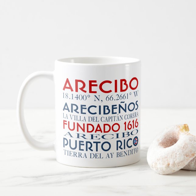 Mug Arecibo, Porto Rico (Avec donut)
