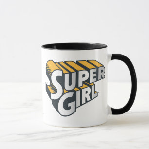 Mug Argent de Supergirl et logo orange