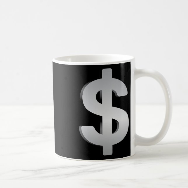 Mug Argent Et Monnaie (Droite)