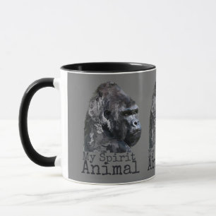 Mug Argent Gorille Spirit Animal