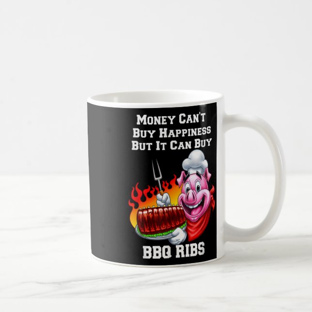 Mug Argent Peut Acheter Bbq Ribs I Love Bbq Ribs Mange (Droite)