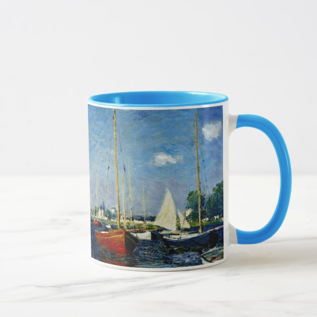 Mug Argenteuil, peinture d'art par Claude Monet (Droite)