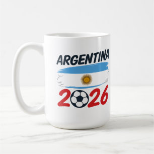 Mug Argentine 2026 Design de Supporter de Football Cou