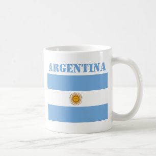 Mug Argentine Drapeau Football Football Argentine Bleu