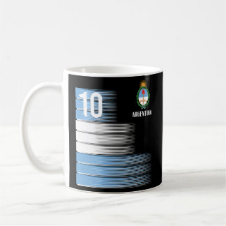 Mug Argentine Numéro 10 Drapeau Football